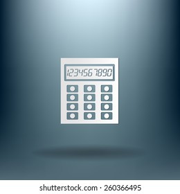 Calculator. Office sign