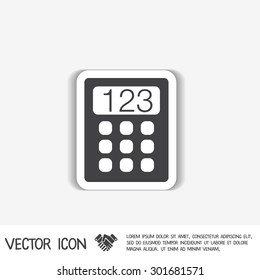 calculator. office sign
