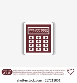 calculator. office sign