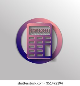 calculator. office sign