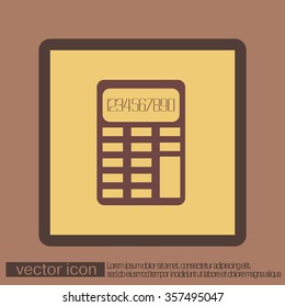 calculator. office sign