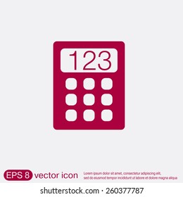 calculator. office sign.vector icon