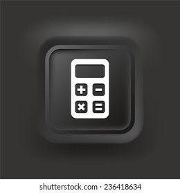Calculator on Black Square Button