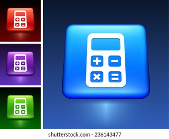 Calculator on Blue Square Button