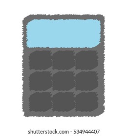calculator with operation signs icon image vector illustration design