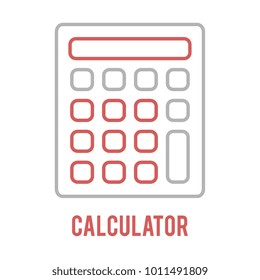 Calculator outline icon