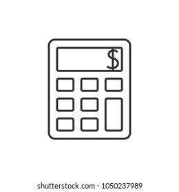Calculator outline icon