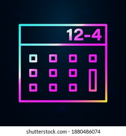 Calculator outline nolan icon. Simple thin line, outline vector of education icons for ui and ux, website or mobile application