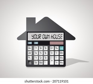 Calculator - own house, bank credit 