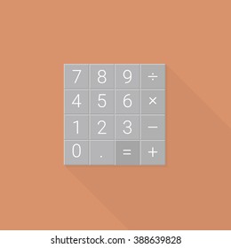Calculator panel buttons icon