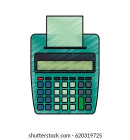 Calculator with paper printer