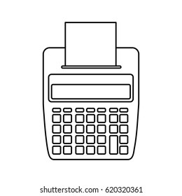 Calculator with paper printer