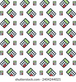 Calculator pattern design colorful abstract vector illustration background