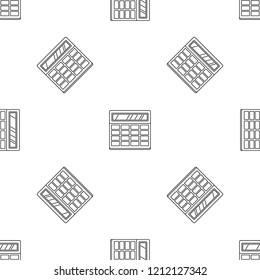 Calculator pattern seamless vector repeat geometric for any web design