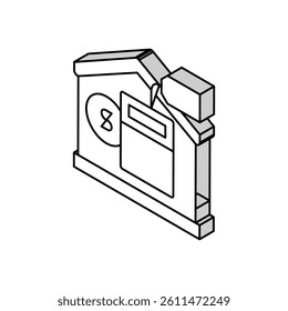 calculator payment property estate home isometric icon vector. calculator payment property estate home sign. isolated symbol illustration