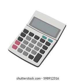 Calculator realistic vector illustration isolated