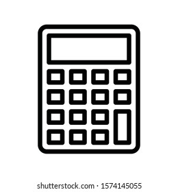 calculator related to black friday vector in lineal style