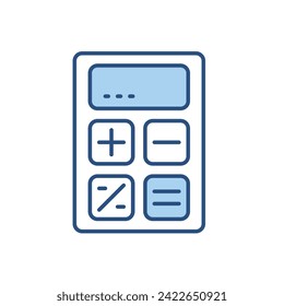 Calculator related vector icon. Isolated on white background. Vector illustration