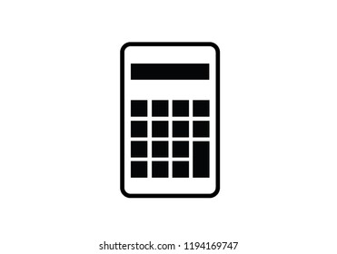 Calculator school math counter black object illustration