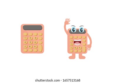 Calculator school object vector illustration