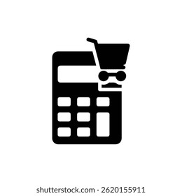 Calculator with Shopping Cart Representing Pricing and Sales Calculations