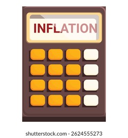 A calculadora está mostrando a inflação na tela de exibição