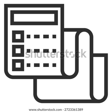 A calculator is shown on a piece of paper
