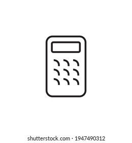 Signo de la calculadora. Icono de dispositivo electrónico.