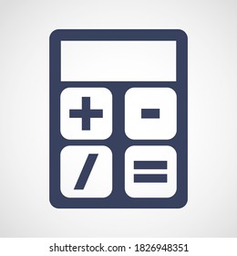 Calculator Sign Flat Icon Vector Illustration EPS10