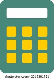 calculator sign flat vector transparent 
