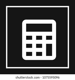 calculator sign icon