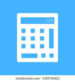 Calculator sign icon - vector