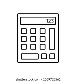 Calculator sign icon - vector