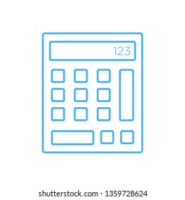 Calculator sign icon - vector