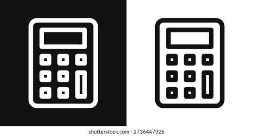 Calculator Simple and clear vector icon illustrating an essential idea or function