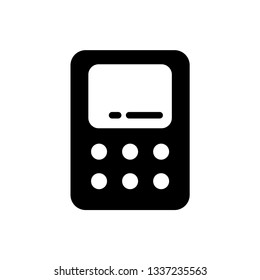 Calculator Simple Flat Line Icon Vector