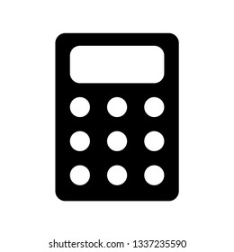 Calculator Simple Flat Line Icon Vector