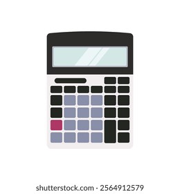 Calculator simple flat vector design isolated on a white background