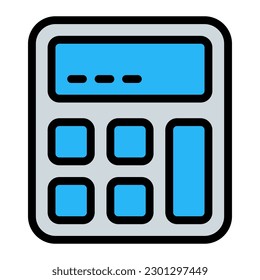 Calculator Simple Line Icon Symbol