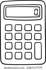 Calculator with Simple Number Pad and Screen