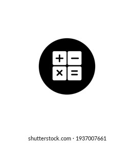 ilustración de vector de icono de línea delgada simple de cálculo