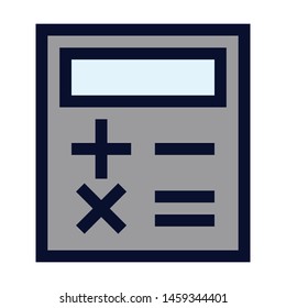 Calculator. Simple Vector Color Icon 