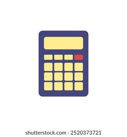 Calculator, simple vector flat illustration.