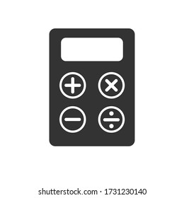 Calculator Simple Vector Icon, Business Illustration