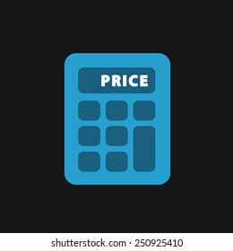 Calculator single flat icon.