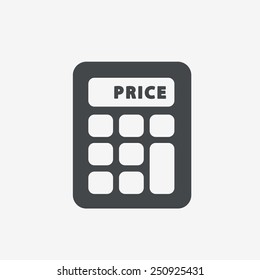 Calculator single flat icon.