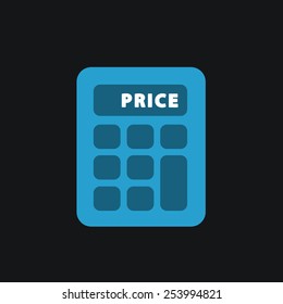 Calculator single flat icon.