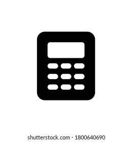 Calculator solid icon. Financial calculator vector illustration isolated on white. Simple calculator glyph style design, designed for web and app. Eps 10