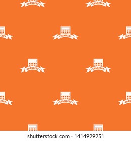 Calculator stationery pattern vector orange for any web design best