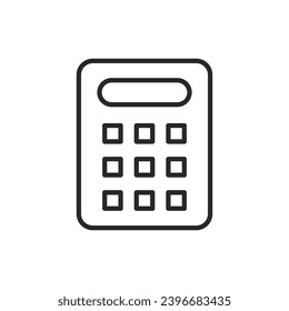 Calculator. Stationery. Simple vector icon.